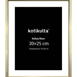 Valokuvakehys Kotikulta 20 x 25 cm alumiinia kulta