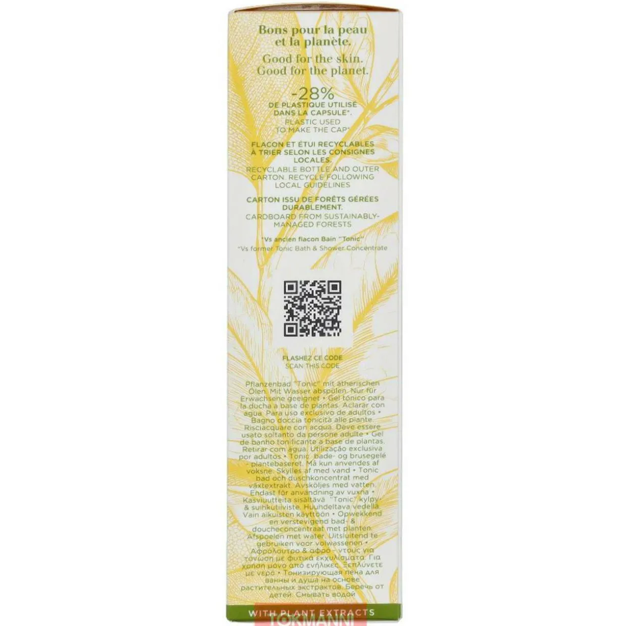 Vartalonpuhdistusgeeli, Clarins 200 ml Tonic Bath & Shower Concentrate