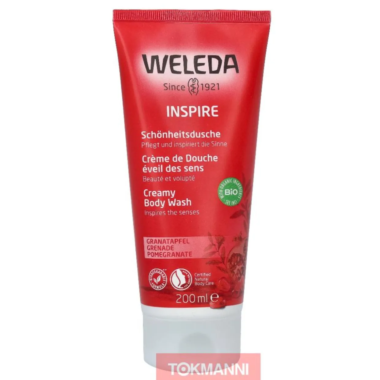 Vartalosaippua, Weleda 200 ml Inspire Pomegranate Creamy
