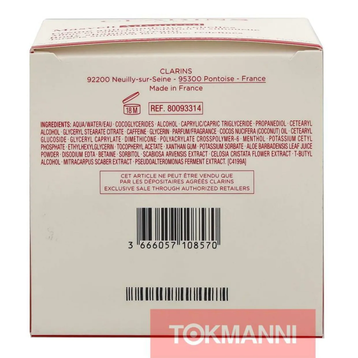 Vartalovoide, Clarins 200 g Masvelt Body Shaping
