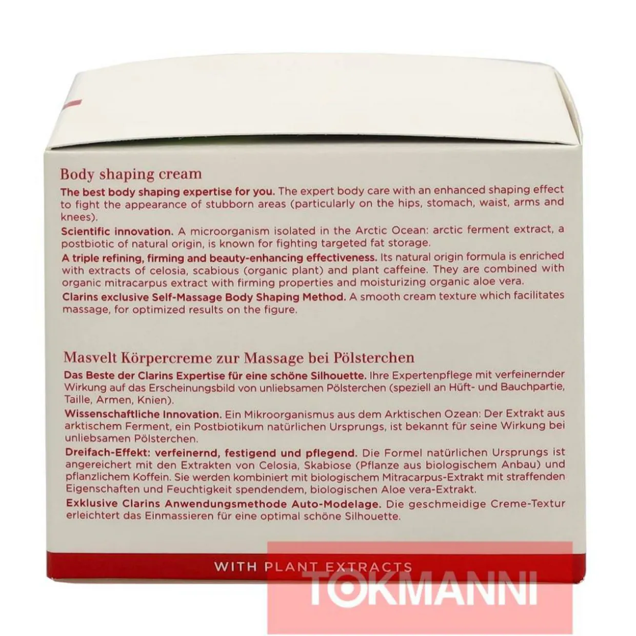 Vartalovoide, Clarins 200 g Masvelt Body Shaping