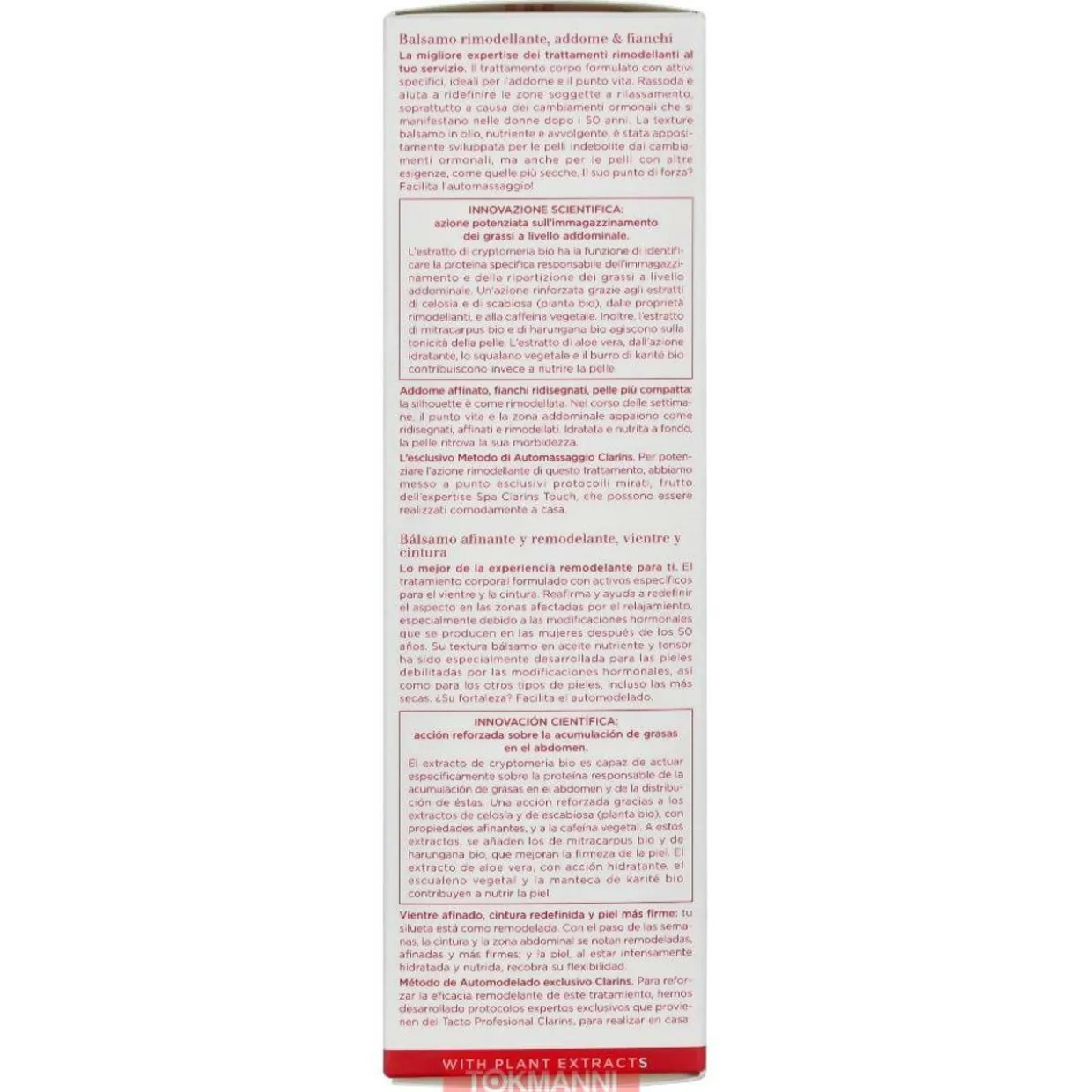 Vartalovoide, Clarins 200 ml Multi-Intensive Super Restorative