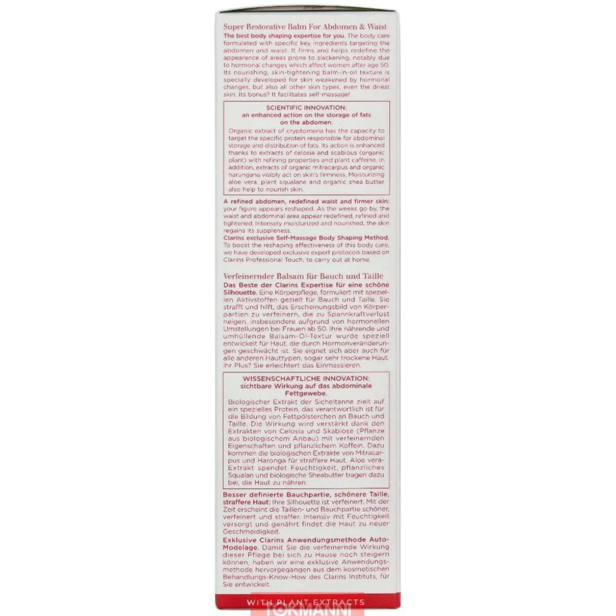 Vartalovoide, Clarins 200 ml Multi-Intensive Super Restorative
