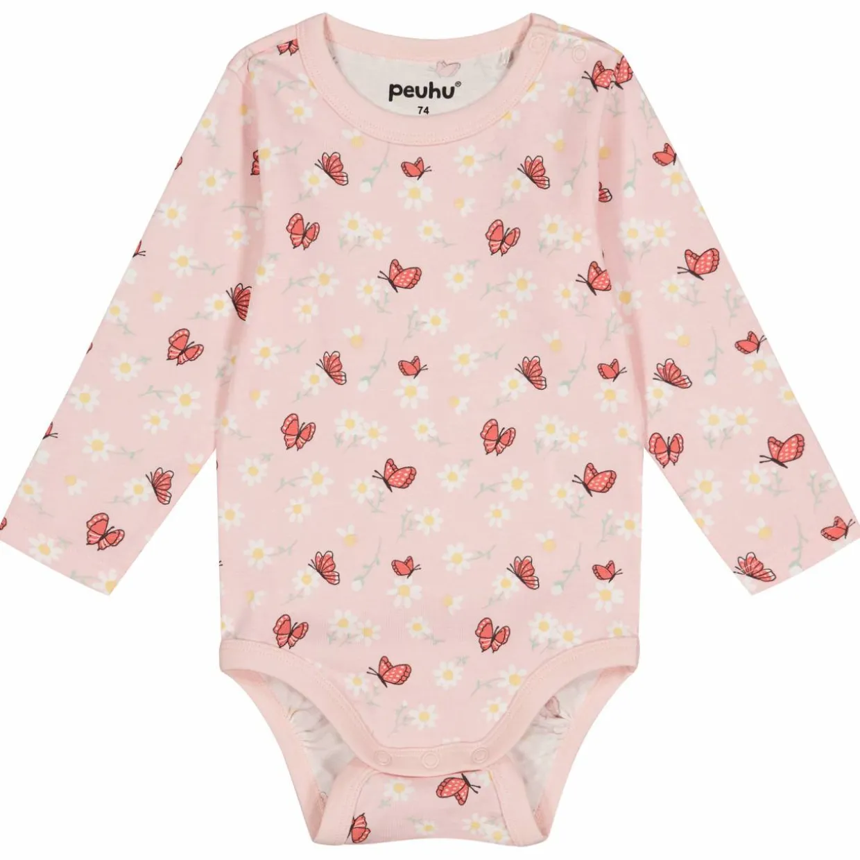 Vauvan body Peuhu Happy Perhoset
