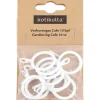 Verhorengas Kotikulta 10 kpl 19/26 mm Cafe valkoinen