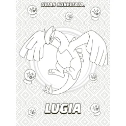 Värityskirja Pokemonit legendaariset ja myyttiset