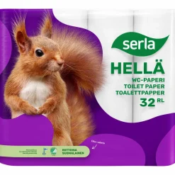 Wc-paperi Serla 32 rl Hellä valkoinen