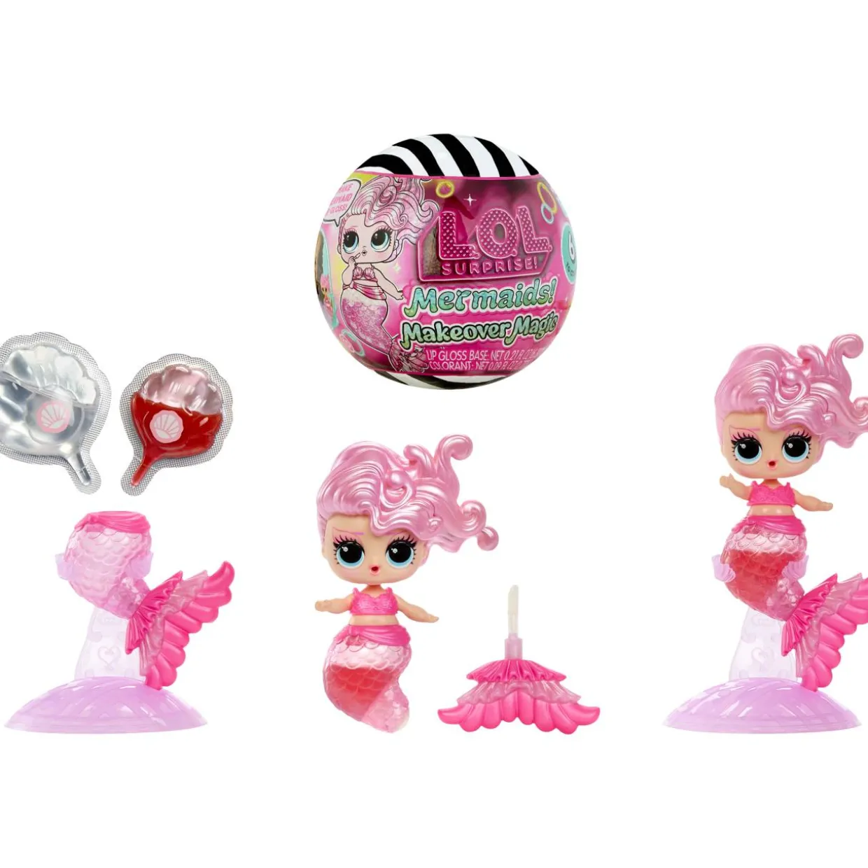 Yllätysnukke L.O.L. Mermaids! Makeover Magic